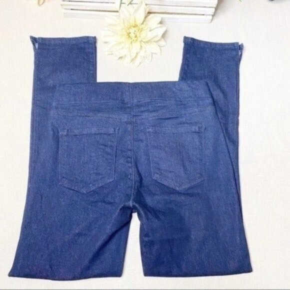 NYDJ Alina Pull On Skinny Ankle Jeans Stretch Dark Blue 4 - Picture 10 of 13